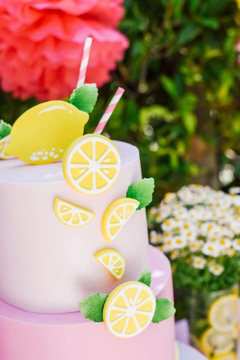 Lime Birthday Party, Bridal Party Foods, Lemonade Stand Birthday, Lemonade Stand Party, Pink Lemonade Cake, Lemon Themed Party, Summer Party Ideas, Pink Lemonade Party, Summer Lemonade