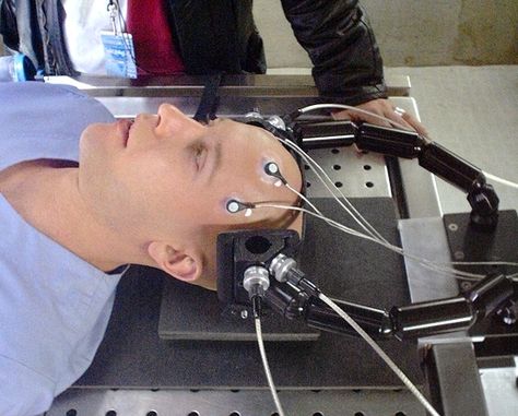 Electroshock therapy machine. From the TV series, SMALLVILLE. Michael Rosenbaum (Lex Luther) gets his head into the "immobilizer assembly".  (see more at: http://www.propology.ca/electroshock-therapy-machine---smallville.html) Electroshock Therapy, Lex Luther, Michael Rosenbaum, Picture Props, Therapy Machine, Smallville, Got Him, Motion Picture, See More