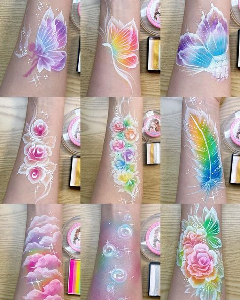 Magicfairy- Face Painter-China | Easy ghost mermaid 🧜‍♀️and face bling💎 #facepaintingmakeup #facepaintingfun#facepainted#facepainting #facepaint #makeup... | Instagram Ghost Mermaid, Paint Placement, Skin Doodles, Bedroom Collage, Grime Art, Adult Face Painting, Paint Face, Girl Face Painting, Face Paint Kit