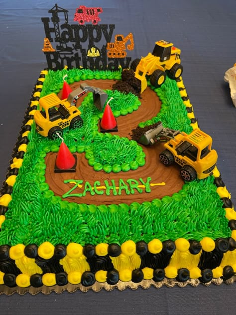 Construction Birthday Party Cakes, Construction Theme Cake, Tractor Birthday Cakes, Construction Birthday Party Food, Digger Cake, Construction Birthday Cake, Truck Birthday Cakes, Tractor Cake, Construction Theme Birthday Party