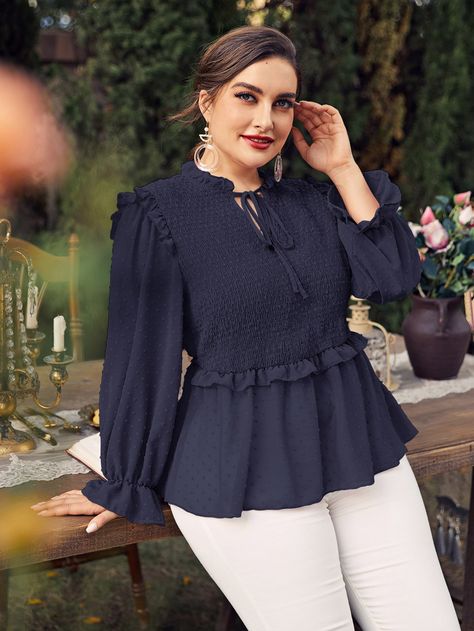 Stylish Top Design For Women, Fashion Tops Blouse Plus Size, Chiffon Top Styles, Chiffon Blouses Designs, Blouse Casual Fashion, Babydoll Blouse, Women Blouses Fashion, Blouse Plus Size, Fancy Tops