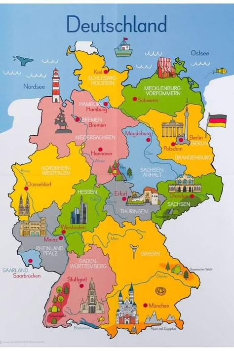 German Language Funny, German Phrases Learning, Study German, German Study, German Phrases, Learning Languages Tips, German Grammar, Learn Another Language, Germany Map