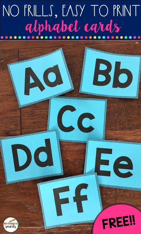 These printer friendly alphabet cards are great for word walls! Preschool Word Walls, Word Wall Kindergarten, Alphabet Word Wall, Writing Cvc Words, Word Wall Letters, Kindergarten Freebies, Teaching Sight Words, Alphabet Words, Word Walls