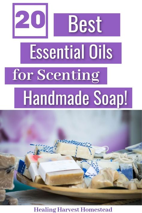 Here are the best essential oils for great combinations in your natural handmade soaps. If you’re trying to make natural and as organic as possible soap at home, you’ll want to know which essential oils are best as far as holding fragrance and being cost effective too. When I first began my soap Soap Fragrance Ideas, Best Soap Scents, Essential Oil Combinations For Soap, Essential Oil Recipes For Soap, Soap Scents Combinations Essential Oils, Soap Fragrance Combinations, Soap Scents Combinations, Soap Scent Ideas, Essential Oil Blends For Soap