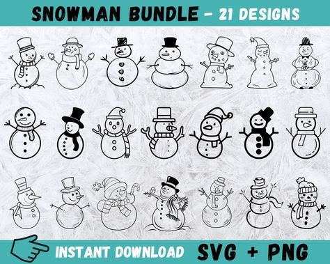 Snowman Line Drawing, Snowmen Svg Free, Snowman Doodle Easy, Snowman Tattoo Simple, Snowman Doodles, Snowman Doodle, Snowman Tattoo, Snowman Silhouette, Snowman Drawing