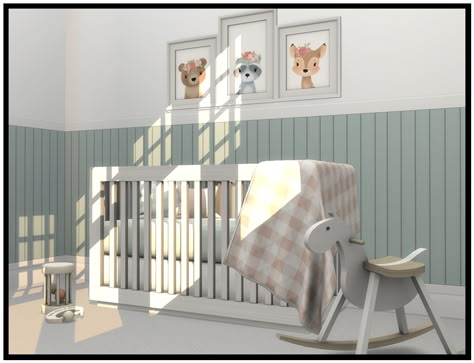 Infant Bed Sims 4 Cc, Sims4 Crib, Sims 4 Crib Cc, Sims 4 Baby Shower Cc, Sims Infants, Toddler Cc Sims 4, Sims 4 Cc Furniture Living Rooms, Cottage Core Room, Sims 4 Sims