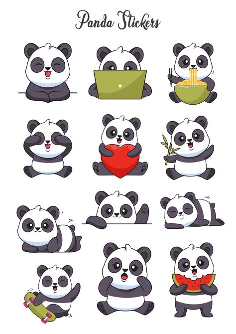 From playful pandas tumbling amidst bamboo shoots to heartwarming pandas hugging giant hearts, our designs capture the essence of these gentle creatures in their most endearing moments. Use these stickers to decorate your planners, journals, scrapbooks, and more – creating a haven of panda-inspired bliss that brings joy every time you glance at them. Visit theprintables.in and download these cute stickers right away! Panda Printable Stickers, Cute Panda Stickers Printable, Very Nice Sticker, Panda Stickers Printable, Pandas Hugging, Cute Panda Stickers, Panda Candy, Panda Themed Party, Sticker Panda