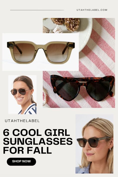 Try these new women's sunglasses style from Tuckernuck- Women's Fall 2023 style Utahthelabel/Tuckernuck Girl Sunglasses, Old Dress, Sunglasses Style, Old Dresses, Girl With Sunglasses, Fall 2023, Fall Shopping, Most Favorite, Online Stores