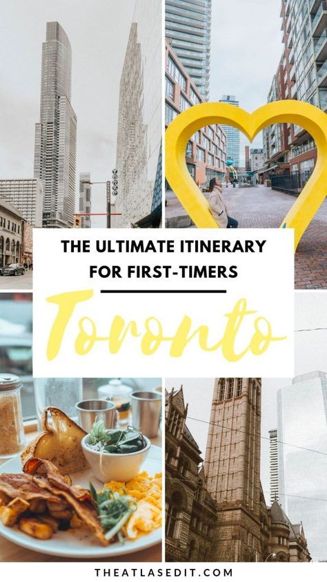 The Ultimate Toronto Itinerary for First-Timers | The Atlas Edit. Things To Do Toronto, Toronto To Do, Toronto Birthday Ideas, Travel Toronto, Downtown Toronto Aesthetic Outfit, Traveling To Canada, Visiting Toronto Canada, Things To Do In Toronto, Toronto Things To Do