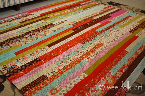 Jelly Roll Race Quilt :: Directions & Notes – Wee Folk Art Jelly Roll Race Quilt, Wee Folk Art, Jelly Roll Projects, Jelly Roll Race, Strip Quilt Patterns, Jelly Roll Quilt, Jelly Roll Patterns, Wee Folk, Make A Quilt