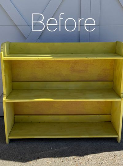 $10 Yard Sale IKEA Bookcase Makeover Upcycle Shelf Ideas, Wood Bookshelf Makeover, Contact Paper Bookshelf, Cheap Bookshelf Makeover, Small Bookcase Makeover, Shelf Transformation, Bookshelf Makeover Diy, Ikea Upcycle, Refurbished Bookshelf