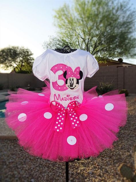 Personalized Minnie Mouse tutu outfit Disney tutu | Etsy Minnie Mouse Tutu Outfit, Disney Tutu, Minnie Mouse Tutu Dress, Princess Tutu Dresses, Minnie Mouse Birthday Outfit, Minnie Mouse Tutu, Bolo Minnie, Birthday Tutu Outfit, Cute Birthday Outfits