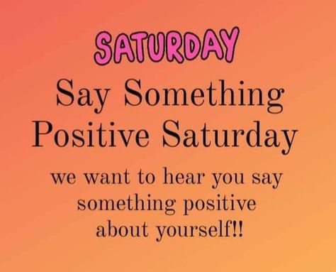 What is something positive you would say about yourself? Every day we should be speaking positively over ourselves rather than always focusing on the negative! I will go first! I like my eyes! Interactive Posts Facebook Saturday, Interactive Saturday Posts Facebook, Saturday Fb Engagement Post, Facebook Group Interaction Posts Saturday, Saturday Social Media Engagement Post, Saturday Social Media Post Ideas, Saturday Interactive Posts Facebook, Saturday Engagement Posts Social Media, Saturday Interactive Posts