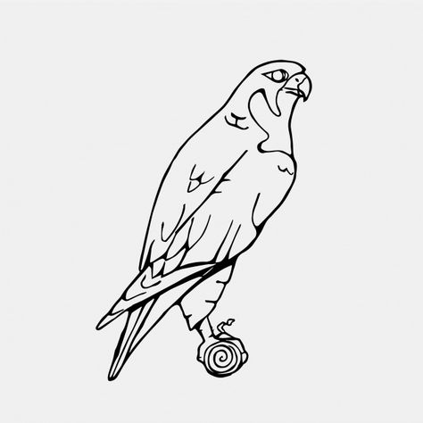 Hawk Outline Tattoo, Hawk Tattoo Small Outline, Hawk Line Drawing, Hawk Outline, Hawk Embroidery, Hawk Illustration, Hawk Design, Sa Logo, Falcon Art