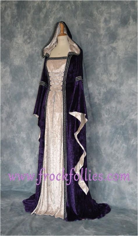 Fenella Handfasting Dress, Celtic Dress, Pagan Wedding, Medieval Gown, Fest Outfits, Medieval Costume, Fantasy Gowns, Medieval Dress, Medieval Clothing