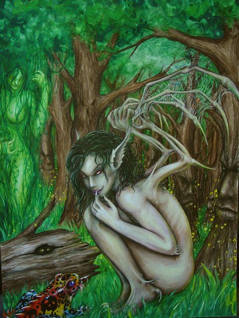 Scary Fairy, Paranormal Pictures, Tree Fairy, Faery Queen, Spooky Halloween Party, Grunge Fairycore, Brothers Grimm, Fairy Tattoo, Forest Spirit