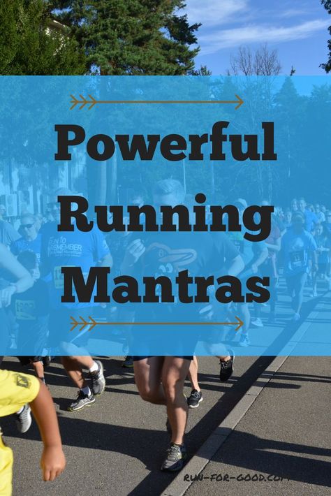 Runners can use mantras to help push through a tough workout or a rough patch in a race. Repeating a mantra over and over again can help calm you down. #runningmantras Running Mantras Inspiration, Running Mantras, Motivational Running Quotes, Runners Motivation, Sports Inspiration, Running Marathon Training, Running Plan, Running Race, Learn To Run