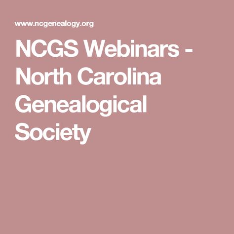 NCGS Webinars - North Carolina Genealogical Society Lithuanian Ancestry, Lithuanian Food, Lithuanian Recipes, Genealogy Resources, Union County, Ancestry Genealogy, Family Roots, New Brunswick, Cut And Paste