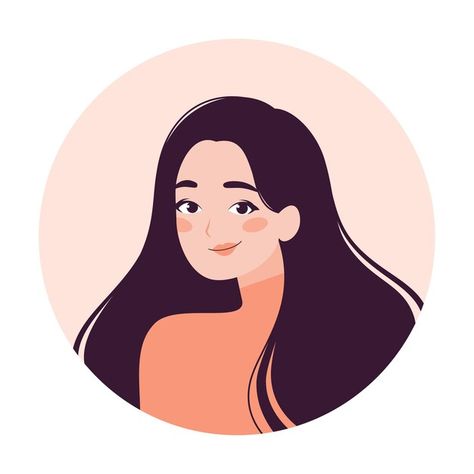 Profile Picture Illustration, Vector Art Girl, Women Doodle, Vector Character Illustration, Profile Illustration, Living Room Illustration, Women Vector, Freelancer Profile, Vector Illustration Character