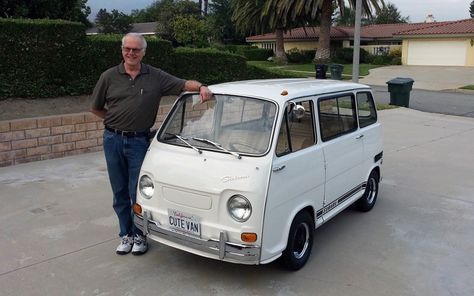 Baby Bus: 1969 Subaru Sambar Cute Vans, Kei Car, Microcar, Tiny Cars, Mini Camper, Weird Cars, Mini Trucks, Minivan, Unique Cars