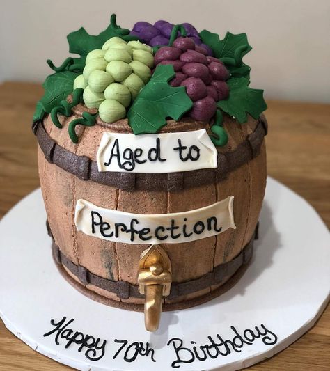 Aged Like Fine Wine Birthday Cake, Aged Like A Fine Wine Birthday, Aging Like Fine Wine Cake, 75th Birthday Cake For Dad, Wine Theme Cakes, 75th Birthday Cake, 75 Birthday Cake, Wine Birthday, Wine Cake