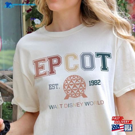 Comfort Colors® Disney Epcot Shirt Vintage 1982 Hoodie Classic Check more at https://bestshirtfordad.com/product/comfort-colors-disney-epcot-shirt-vintage-1982-hoodie-classic-2/ Epcot Tshirt, Epcot Shirts, Disney Epcot, Disney Outfits, Independence Day, Comfort Colors, Orlando, Disney, Color