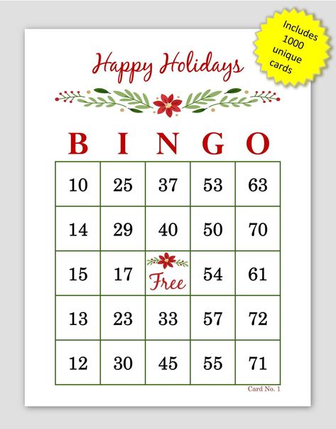 Free Printable Bingo Master Call Sheet 51 Holiday Bingo Cards, Printable Christmas Bingo Cards, Custom Bingo Cards, Bingo Patterns, Road Trip Bingo, Holiday Bingo, Free Printable Bingo Cards, Bingo Games For Kids, Christmas Bingo Game