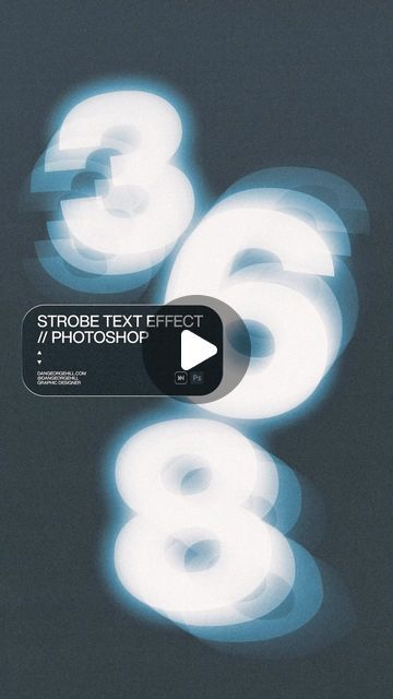 DGH — Graphic Designer on Instagram: "Strobe Text Effect 🖊️   Create this strobe text effect in Adobe Photoshop with a few simple steps 💻  Save for later! 💾   Be sure to follow for more Photoshop tips and tutorials 🔥  #graphicdesign #designinspiration #creativeprocess #digitalart #visualart #illustration #artisticexpression #typography #logodesigner #brandidentity #vectorart #design #graphicdesignerlife #artoftheday #colorpalette #layoutdesign #visualcommunication #artdirection #creativelife #designagency" Text In Shape, Cool Photoshop Effects, Text On Image, Fast Typography, Typography Tutorial Illustrator, Adobe Photoshop Typography Tutorial, Illustrator Font Effects, Typography Effects, Photoshop Typography Effects