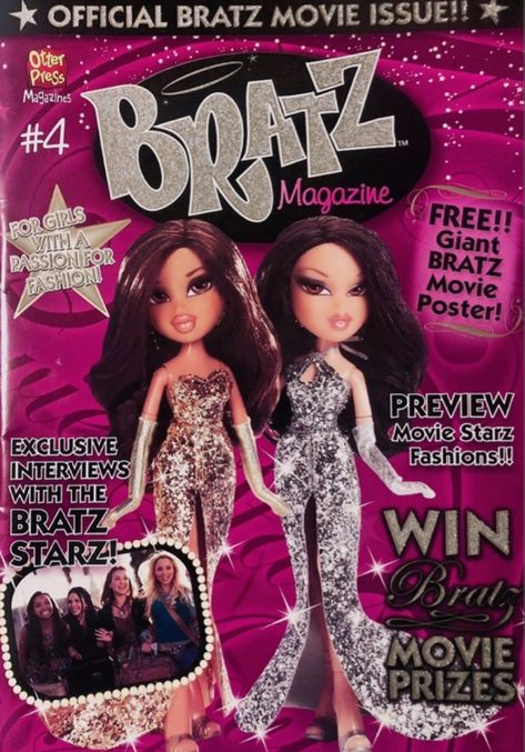 2000s Childhood Nostalgia, Bratz Magazine, 2000s Posters, Y2k Magazine, Bratz Movie, 2000s Childhood, 2000s Magazines, Magazine Design Cover, Hello Kitty Wallpaper Hd