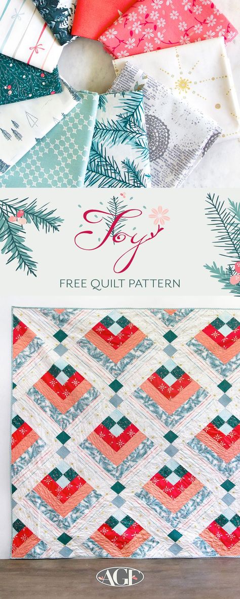 Modern Farmhouse Quilt Patterns, Winter Quilts Patterns, Throw Quilt Pattern, Winter Quilt, Quilts Patterns, Cozy Quilts, Holiday Quilts, Bright Art, Free Quilt Patterns