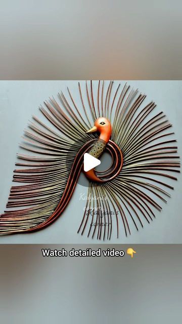 Peacock Wall Decor, Trending Crafts, Best Out Of Waste, Instagram Diy, Diy Metal, My Youtube Channel, Art Day, Youtube Channel, Step By Step