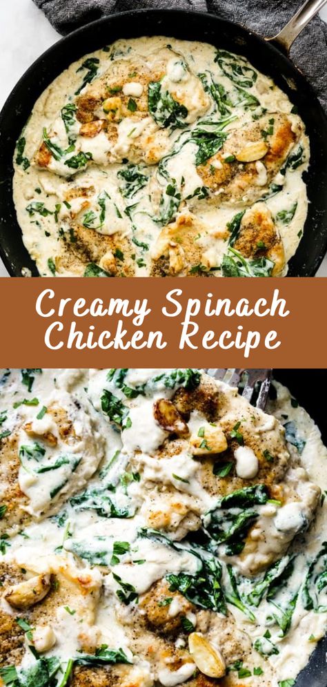 Creamy Spinach Chicken: A Luxurious Delight for the Senses Introduction: Elevating Comfort with Creamy Spinach Chicken Amidst the hustle and bustle of modern life, there’s a certain nostalgia associated with dishes that exude comfort and indulgence. Enter creamy spinach chicken – a culinary creation that marries the earthiness of spinach with the richness of a […] The post Creamy Spinach Chicken Recipe appeared first on Cheff Recipes. Creamy Spinach Chicken, Spinach Sauce, Spinach Chicken, Garlic Spinach, Seasoned Chicken, Dinner Meal, Creamy Spinach, Health Dinner, Spinach Recipes