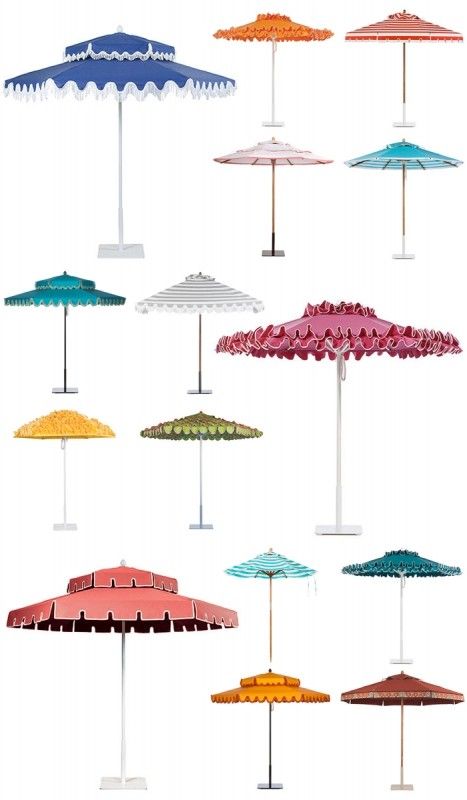 Patio Umbrellas - Foter Patio Umbrella Lights, Best Patio Umbrella, Poolside Glamour, Vintage Patio, Palm Beach Style, Palm Springs Style, Colorful Umbrellas, Slim Aarons, Outdoor Umbrella