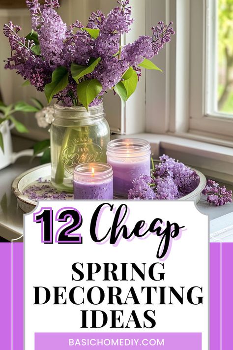 Get simple spring decorating ideas for the home on a budget and refresh for spring budget-friendly DIY decorating ideas! Get front porch decor ideas and living room spring decor, and kitchen spring decorating ideas, fireplace mantle decorating. Elevate your dining experience with a stunning dining room tablescape for the dining room table or coffee tables including farmhouse, modern, boho, and vintage styles to infuse your space with spring decor ideas including tray decor ideas. Coffee Table Tray Styling, Living Room Spring Decor, Dining Room Tablescape, Mantle Decorating, Tray Decor Ideas, Spring Decorating Ideas, Spring Decor Ideas, Home On A Budget, Spring Decorating