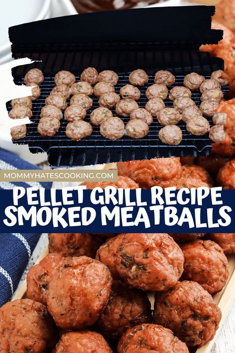 Smoked Meatballs, Smoked Dishes, How To Cook Meatballs, Pellet Smokers, Pellet Grill Recipes, Smoked Meat Recipes, Beef Meatballs, Frozen Meatballs, Smoked Beef