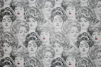 vintage ladies Gibson Girl, Pacific Blue, Girl Wallpaper, Vintage Wallpaper, Textile Patterns, Textures Patterns, Pattern Wallpaper, Beautiful Patterns, Gibson