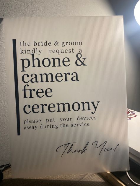 Phone & Camera free ceremony Wedding No Phones, Phone Free Wedding, No Phones Wedding, Wedding Guest Activities, Pastel Wedding Dresses, Moodboard Wedding, Wedding Phone, Outdoor Country Wedding, Dream Marriage