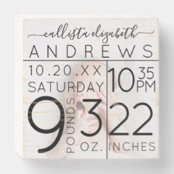 Cute Elegant Birth Stats New Baby Photo Stats Design, Daniella Rose, Newborn Room, Black Typography, Birth Announcement Sign, Cricut Baby, Baby Stats, New Baby Announcements, Bright Photos