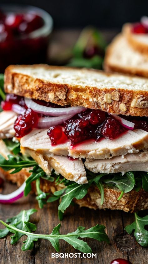 Sliced Turkey Breast Recipes, Turkey Breast In Air Fryer, Turkey Breast Sandwich, Roasted Boneless Turkey Breast, Cranberry Sauce Sandwich, Leftover Turkey Breast, Turkey Breast In Crockpot, Leftover Turkey Ideas, Cranberry Turkey Sandwich