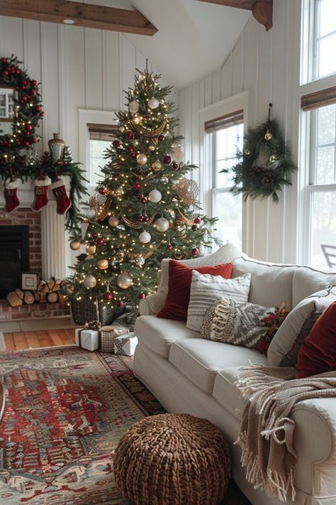 christmas living room decor ideas christmas decor ideas for living room apartment diy ideas living room blue christmas decor ideas christmas decor ideas for living room apartment diy easy christmas decor ideas for living room modern simple christmas decor ideas for living room on a budget christmas decor ideas for living room with plants vintage christmas decor ideas for living room cozy christmas decor ideas for living room coffee tables coffee tables Woodland Farmhouse, Christmas Home Aesthetic, Design Hacks, Cozy Christmas Decor, Christmas Apartment, Christmas Living Room, Christmas Decor Inspiration, Christmas Themes Decorations, Christmas Interiors