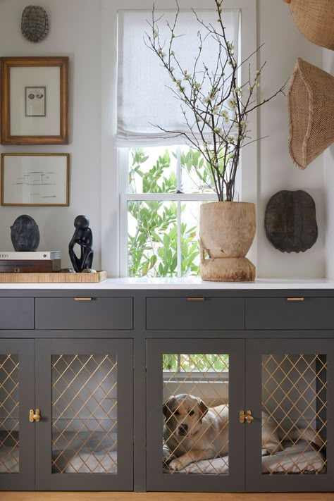 Built Ins With Dog Crate, La Jolla Houses, Utility Room Designs, Mudroom Laundry Room, Dog Crate Furniture, Tamworth, Mudroom Design, Cottage Interior, Crate Furniture