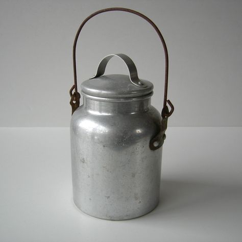 Galvanized Containers, Milk Pail, Grandma's House, Milk Bottles, Grandmas House, Old Barns, Milk Bottle, Modern Country, Country Life