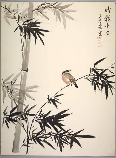 Wang Chi-ch'ien (Chinese, 1907-2003), watercolor, Overall: w. 76.25 cm (30 inches). Gift of the Artist 1954.842 Old Chinese Art, Stone Age Art, Ink Wash Painting, Ink Wash, Cleveland Museum Of Art, Detailed Image, Types Of Art, Chinese Art, Visual Art