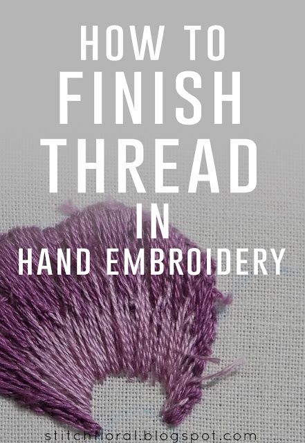 How to finish thread in hand embroidery How To Finish Embroidery, Crazy Quilt Stitches Hand Embroidery, Creative Embroidery Inspiration Ideas, Thread Painting Embroidery, Trish Burr, Tutorial Embroidery, Needle Painting, Embroidery Stitches Beginner, Basic Hand Embroidery Stitches