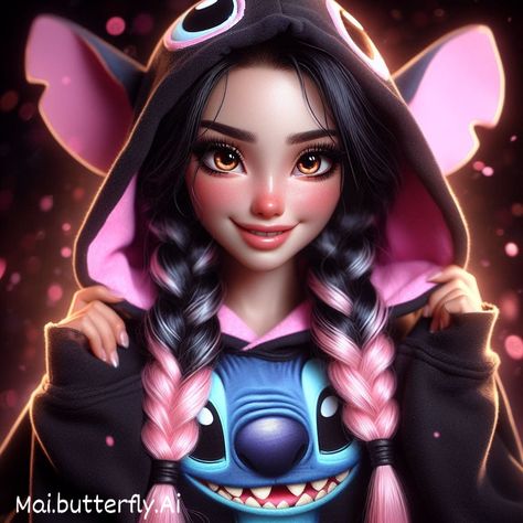 Good night friends 🤗🩷🌠 . . . . . . . . . . . #disney #disneyprincess #disneyworld #liloandstitch #stitch #aiartwork #fashion #cutegirls #goodnight Cute Converse Shoes, Lilo And Stitch Characters, Disney Swag, Alternative Disney Princesses, Nightmare Before Christmas Wallpaper, Alternative Disney, Cute Converse, Stitch Stuff, Stitch Character