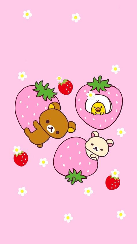 Gloomy Bear Wallpaper Ipad, Sweet Wallpaper, Rilakkuma Wallpaper, Leopard Print Wallpaper, Happy Wallpaper, Cute App, Hello Kitty Art, Sanrio Wallpaper, Iphone Wallpaper App