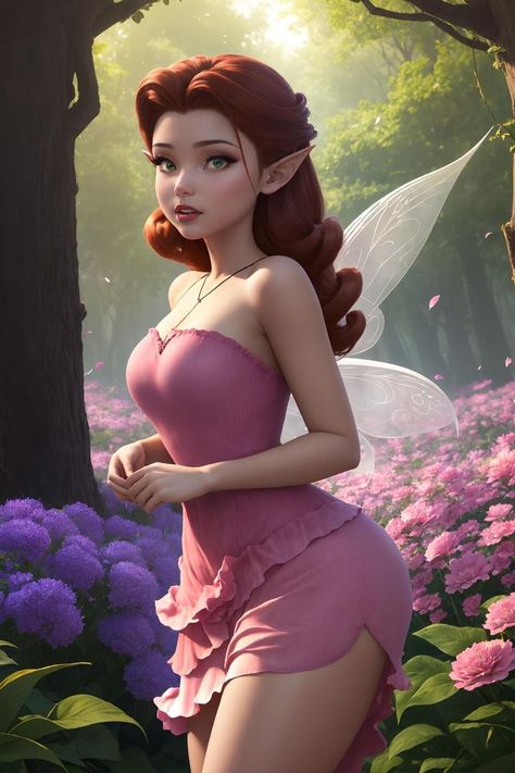 Neverland Fairies, Tinkerbell Characters, Tinkerbell And Friends, Tinkerbell Fairies, Dark Disney, Karakter Disney, Female Cartoon, Disney Fairies, Disney Princess Art