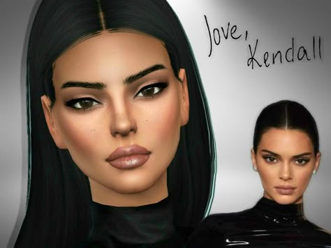 Sims 4 Kylie Jenner Hair, Kendall Jenner Skin, Kendall Kardashian, Kylie Jenner Face, Kendall Jenner Hair, The Sims 4 Sims, Kendall Jenner Face, Jenner Hair, Kylie Jenner Hair