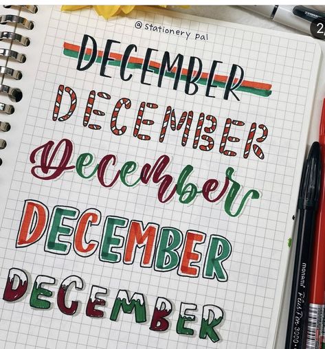 Cute Whiteboard Calendar Ideas, Holiday Header, Sales Journal, Lettering Prompts, Bullet Journal Christmas, December Bullet Journal, Doodle Art For Beginners, Chalkboard Calendar, Journal Topics