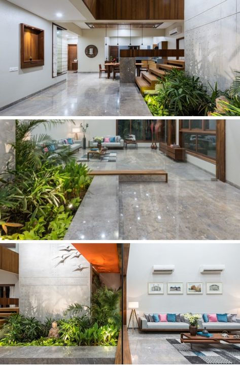 “L” HOUSE | THE GRID ARCHITECTS Grid Architects, Architecture Courtyard, Loft Interior Design, Apartment Luxury, Courtyard Design, Loft Interiors, Apartment Architecture, Cool Apartments, Gloucester